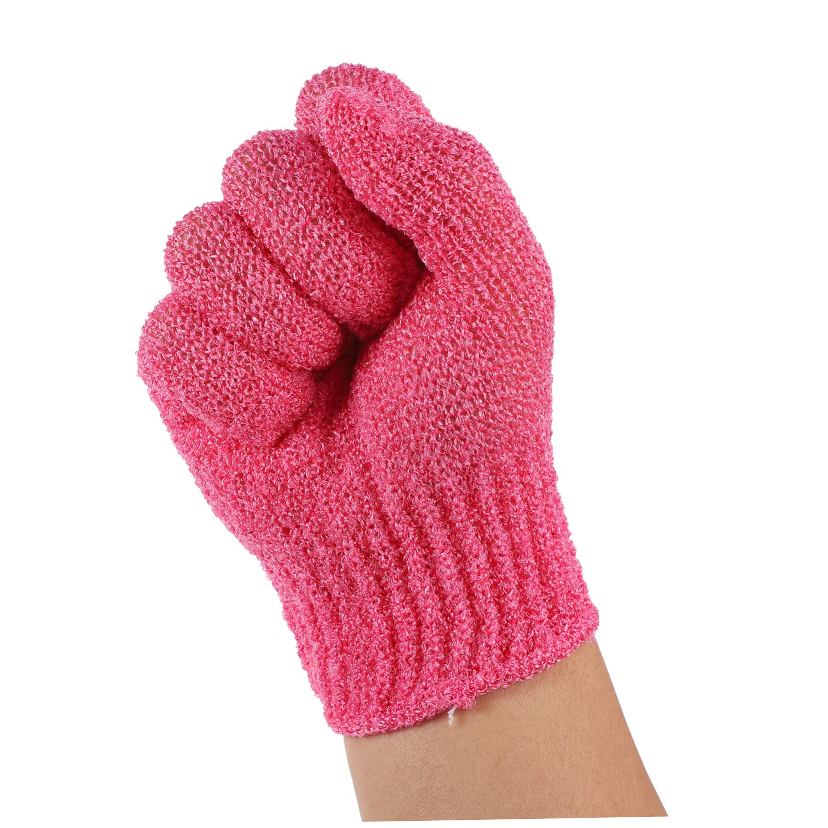 minkissy 32 guantes de baño de cinco dedos, guantes de baño, de masaje, depurador de para accesorios de limpieza corporal, exfoliantes corporales, toallas de, toalla de
