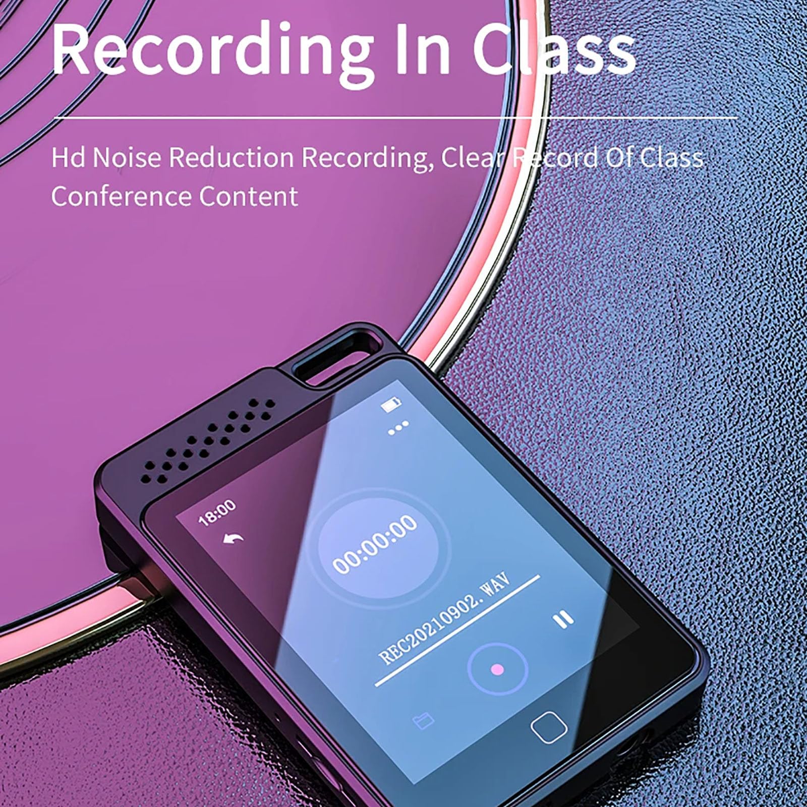 Reproductor MP3 de 64 GB con Bluetooth 5.0, Reproductor de música portátil HiFi sin pérdidas, Pantalla táctil de 2,4", batería de 13 h | Radio FM,eBook | Reproductor de vídeo MP4,64GB