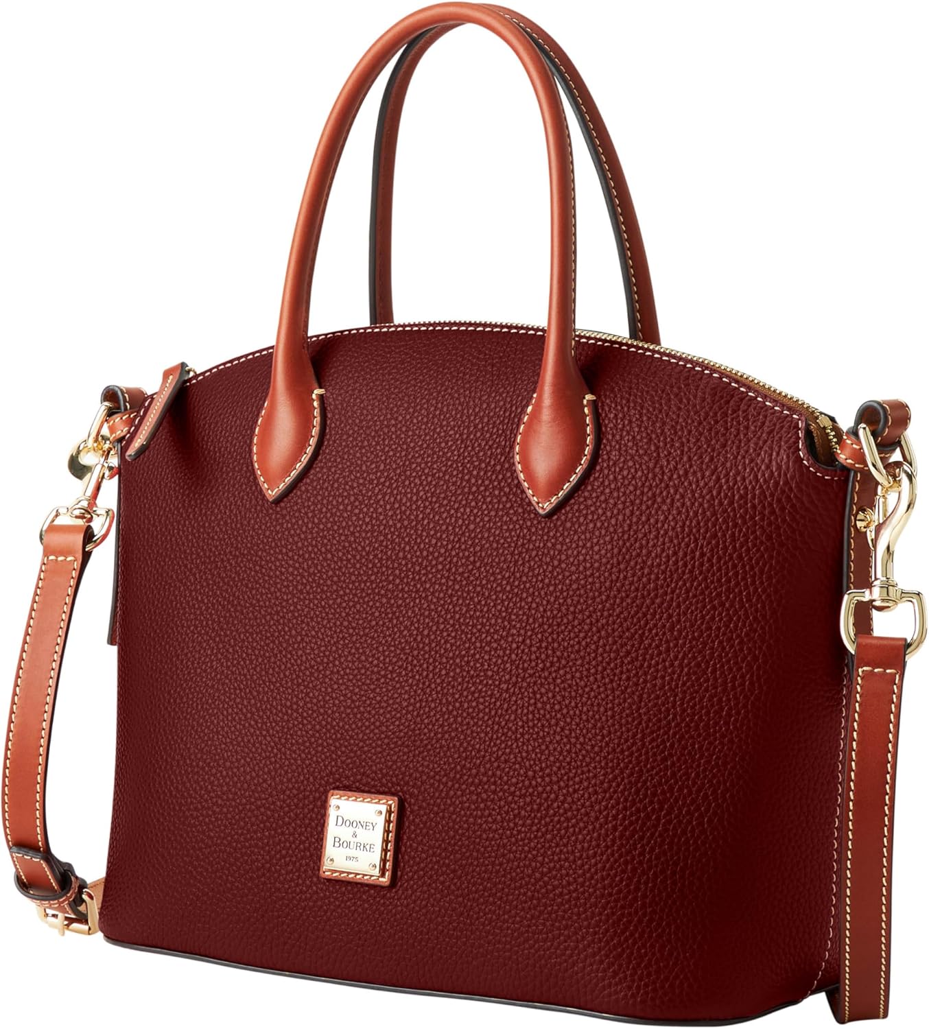 Dooney & Bourke Handbag, Pebble Grain Domed Satchel
