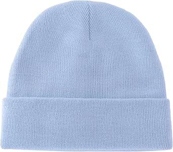 ROYBENS 100% Cotton Baby Beanie Cute Toddler Winter Hat Knit Caps Ages 0-8 | Boys Girls Kids Newborn Soft Knit Cuffed Caps Beanies,100% Cotton,Skin-Friendly,Double-Layer Growing Hat,Kids Warm Gifts