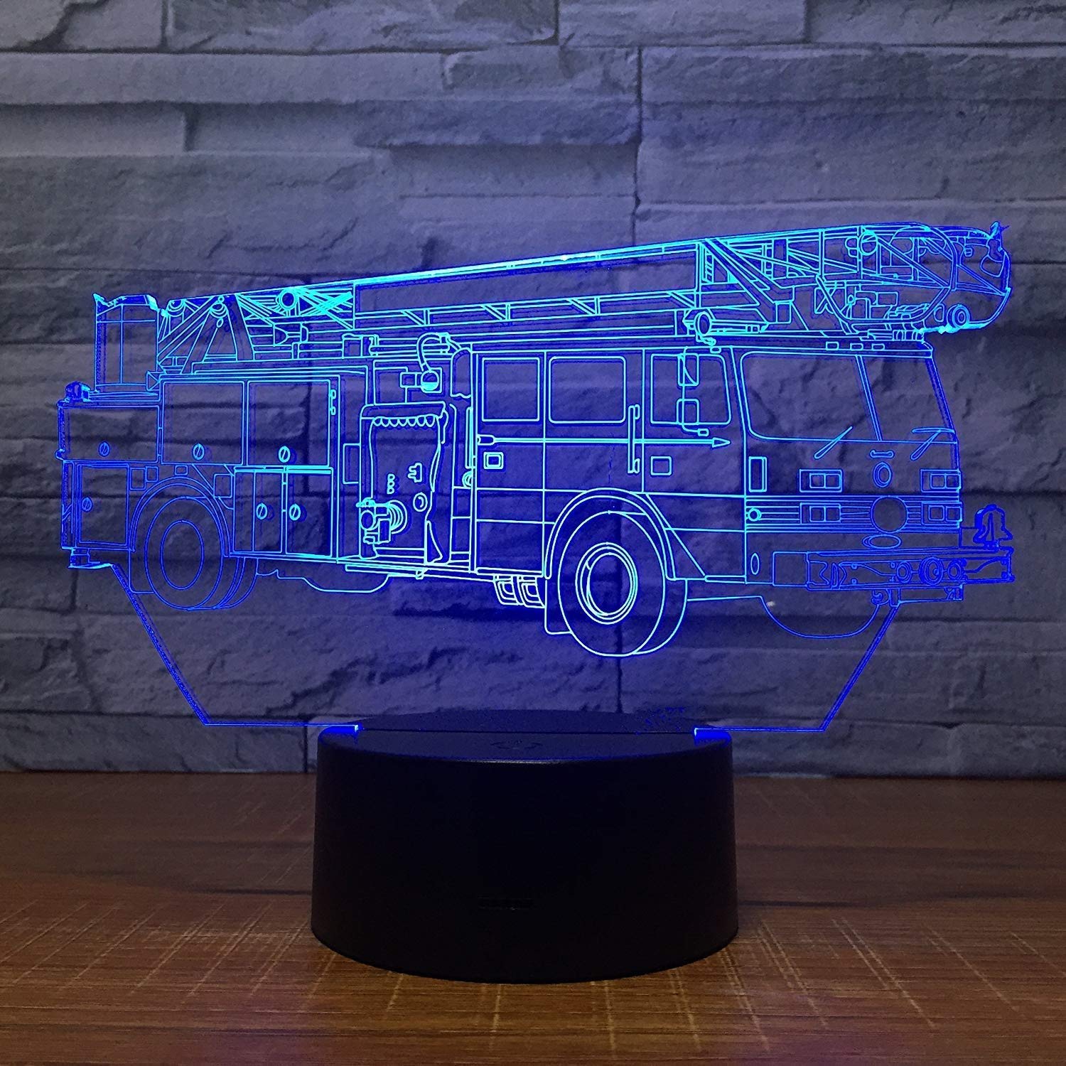 Lampada 3D A LED Con Effetto Ottico A Forma Di Camion, 7 Colori Con Touch, Alimentazione USB