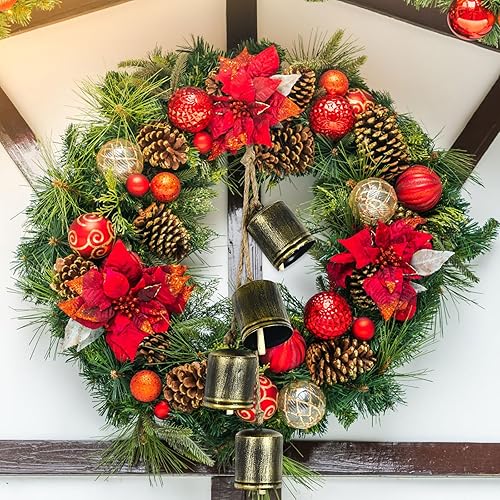 Miniatura 3 de kyoryuger Campana de hierro, 4 campanas relajantes, tranquilas, campanas de viento, decoración de Navidad, campanas de vaca, campanas rústicas