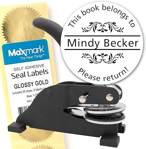 Miniatura 34 de Estampadora de biblioteca personalizada Estilo Lib029b