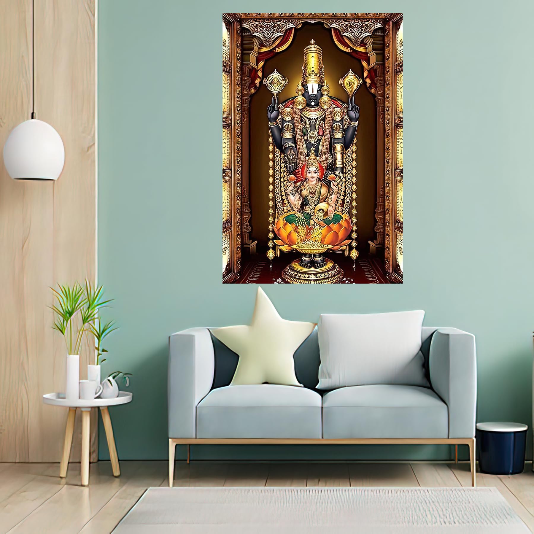 Tirupati Balaji Poster - Lord Murugan Wall Art -2 Tirupati Balaji Poster - Lord Murugan Wall Art -2