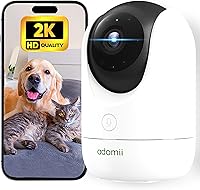 Vista 8 de Cámaras de seguridad 2K inalámbricas para exteriores, visión nocturna de 33 pies, IP65 resistente a la intemperie, audio de 2 vías, cámara WiFi