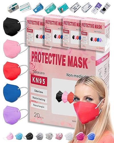 EBAT 50 máscaras faciales de seguridad desechables de 3 capas de tela no tejida, para salud personal, transpirables y cómodas