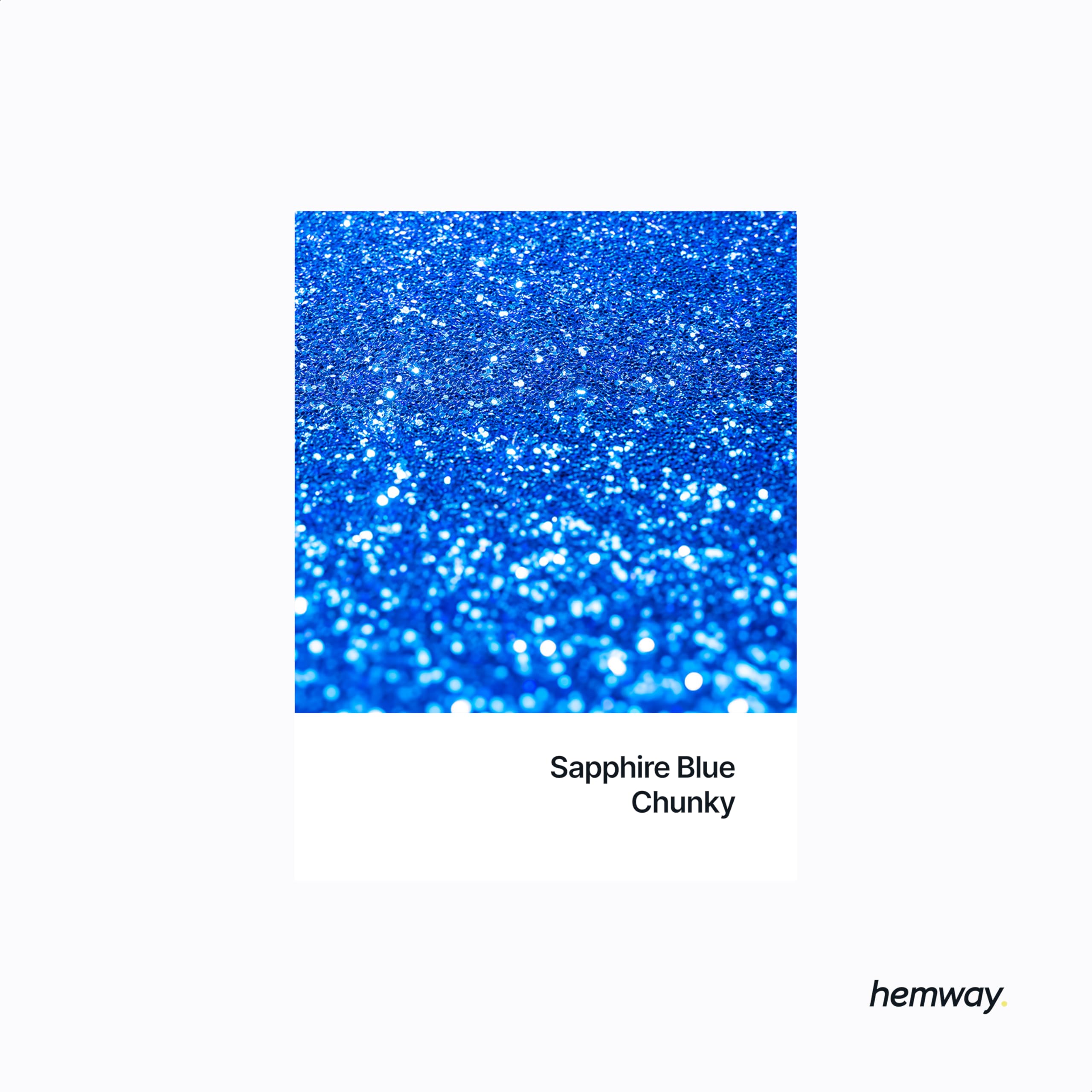 Sapphire Blue Glitter Shaker, 130g Chunky Glitter, Crafts 1/40" Metallic Flake Sapphire Blue Sequins, Resin & Epoxy Crafts - Image 2