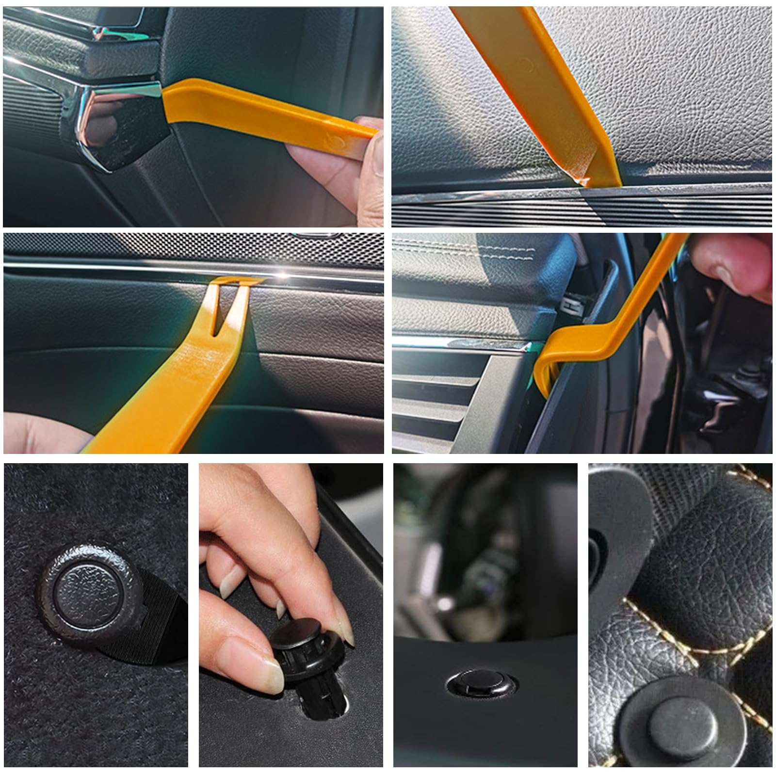Juego de 1815 Clips Remaches Plástico,40 tamaños universales para Clips de Fijación para Coche.​​Grapas Coche,Pasadores de Remaches,​​incluye bridasseparadores y accesorios para herramientas