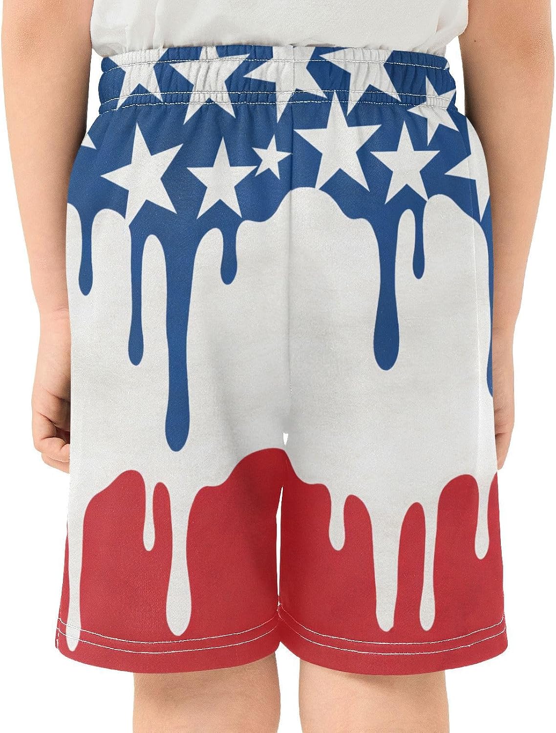 Boys Athletic Shorts Basketball Shorts Melting Ice Cream Teens Hiking Gym Shorts with Pocket for Outdoor Activity 7-15 Y