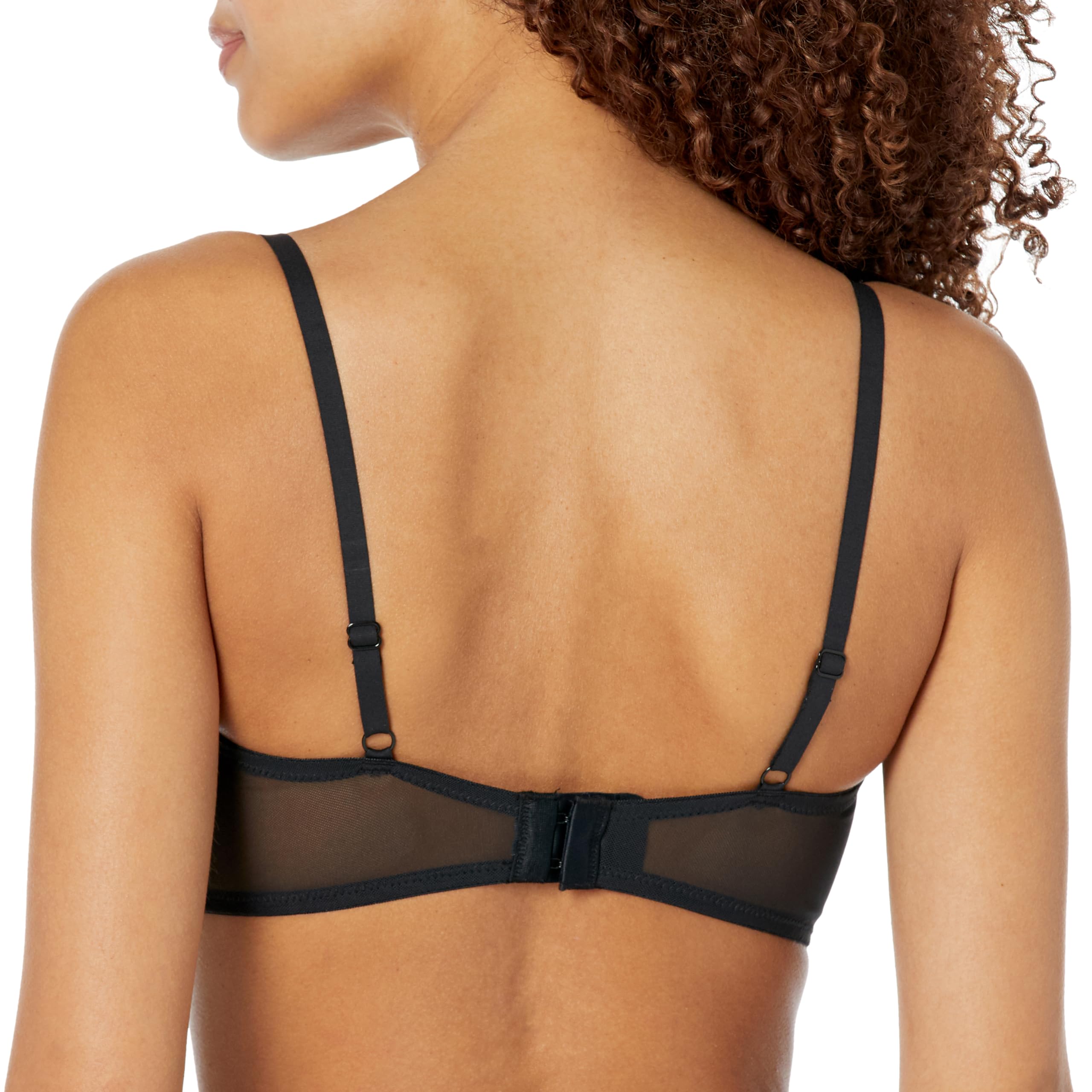 Steve Madden Women's Mesh Balconette Bra Reggiseno a Balconcino, Opaco Donna