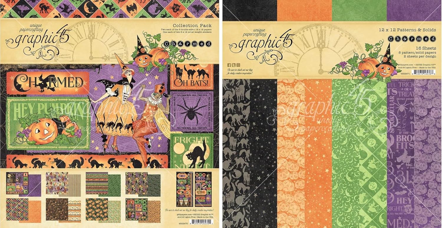 Graphic 45 Charmed Collection Pack and Patterns & Solids