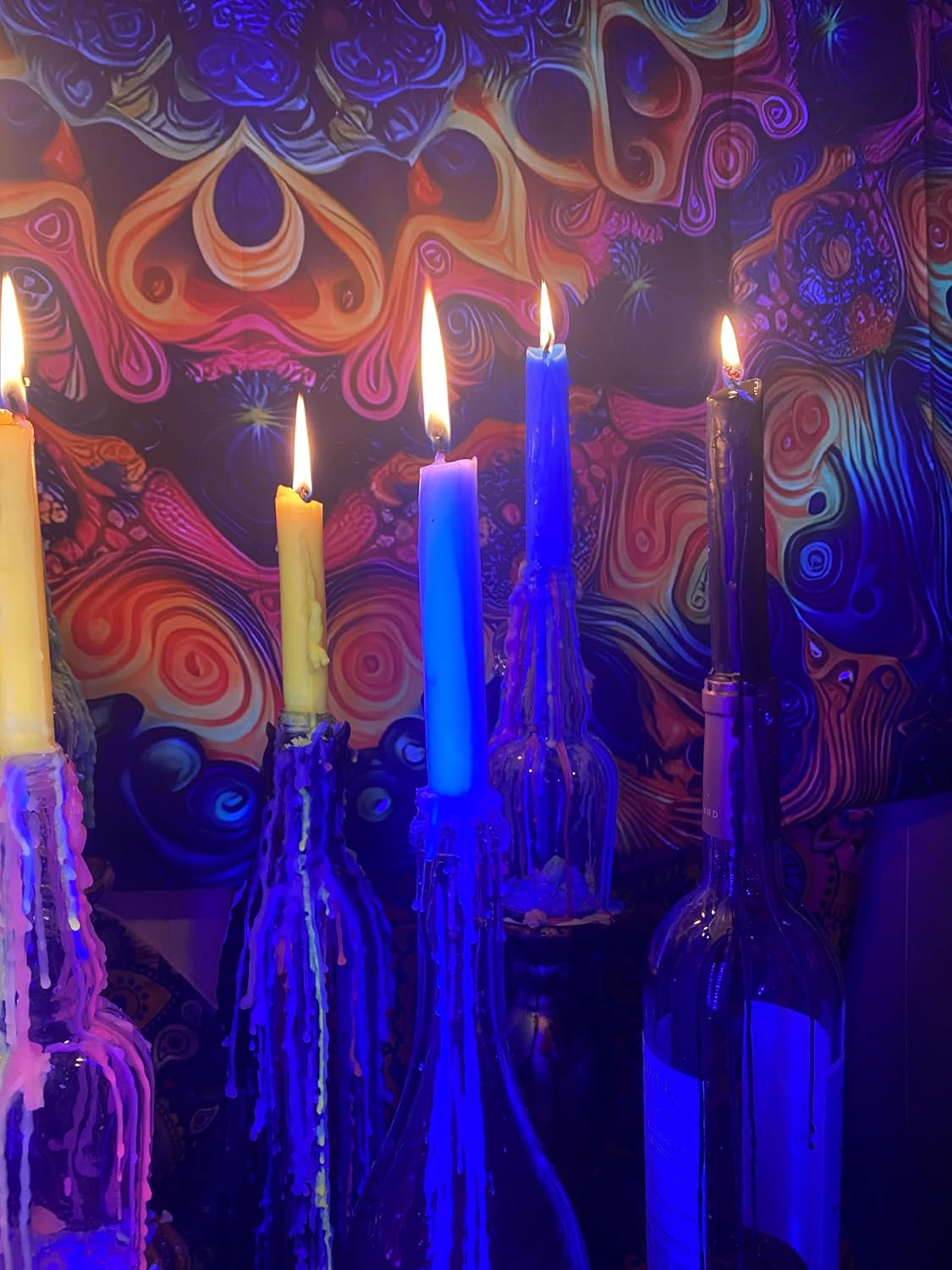 Trippy Drippy Candles (UV Black)