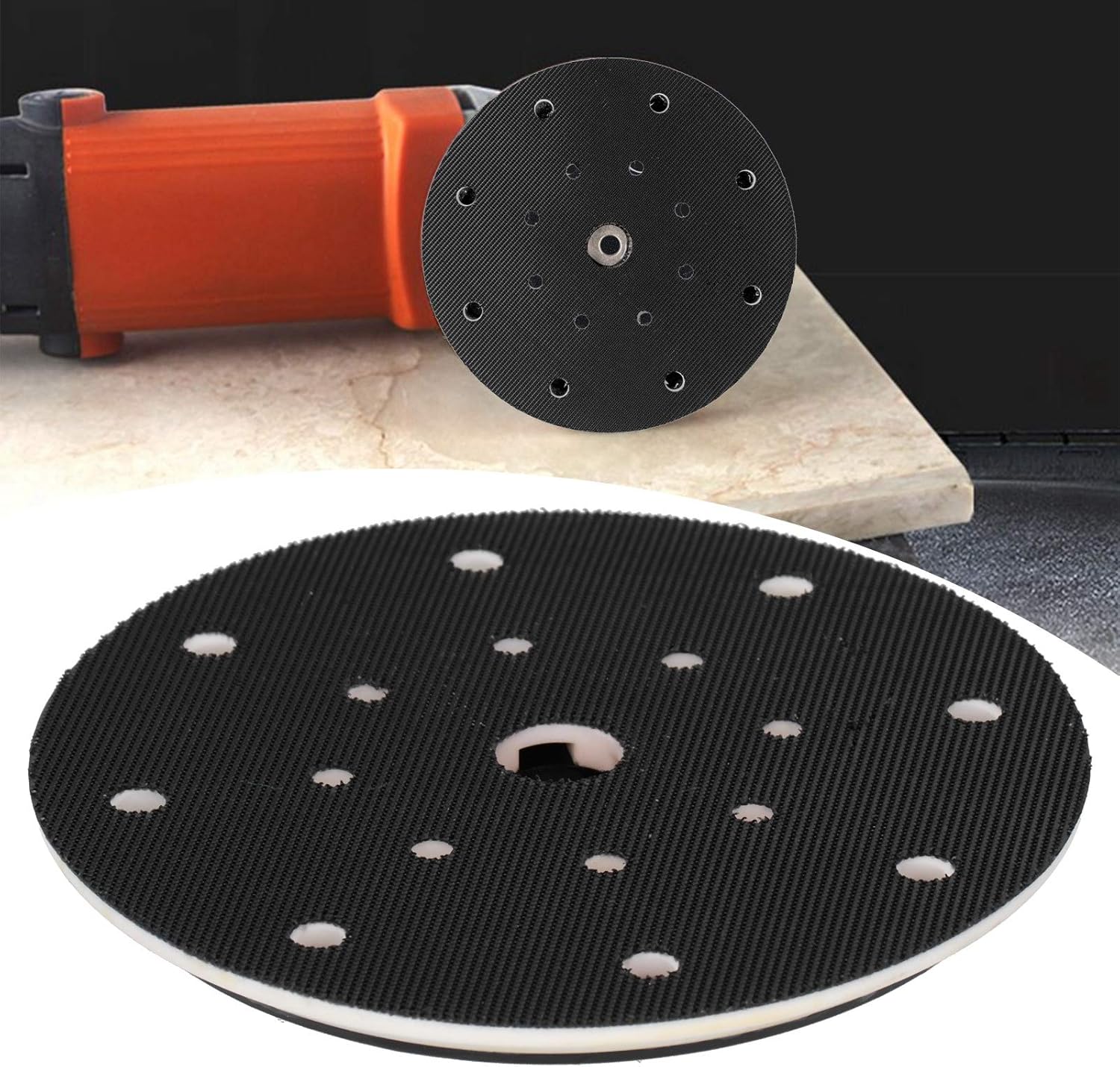 Amazon.co.jp 6インチ バッキングプレート 17穴フック ループサンディングパッド 研磨ディスクサンダー グラインダー用