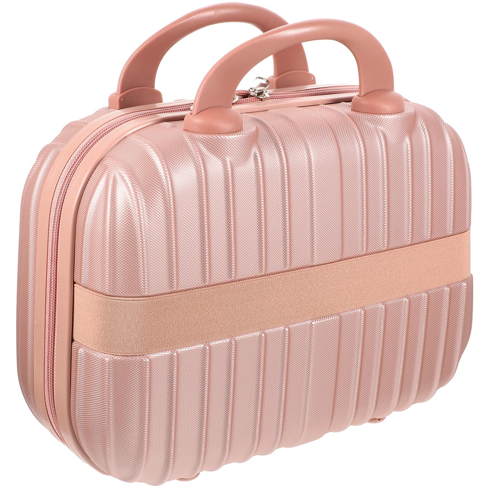 VILLCASE Borsa Portatrucchi Portatile Rosa Oro Contenitore Cosmetici Grande Capacità Maniglia Custodia Multifunzione per Viaggio e Uso Quotidiano