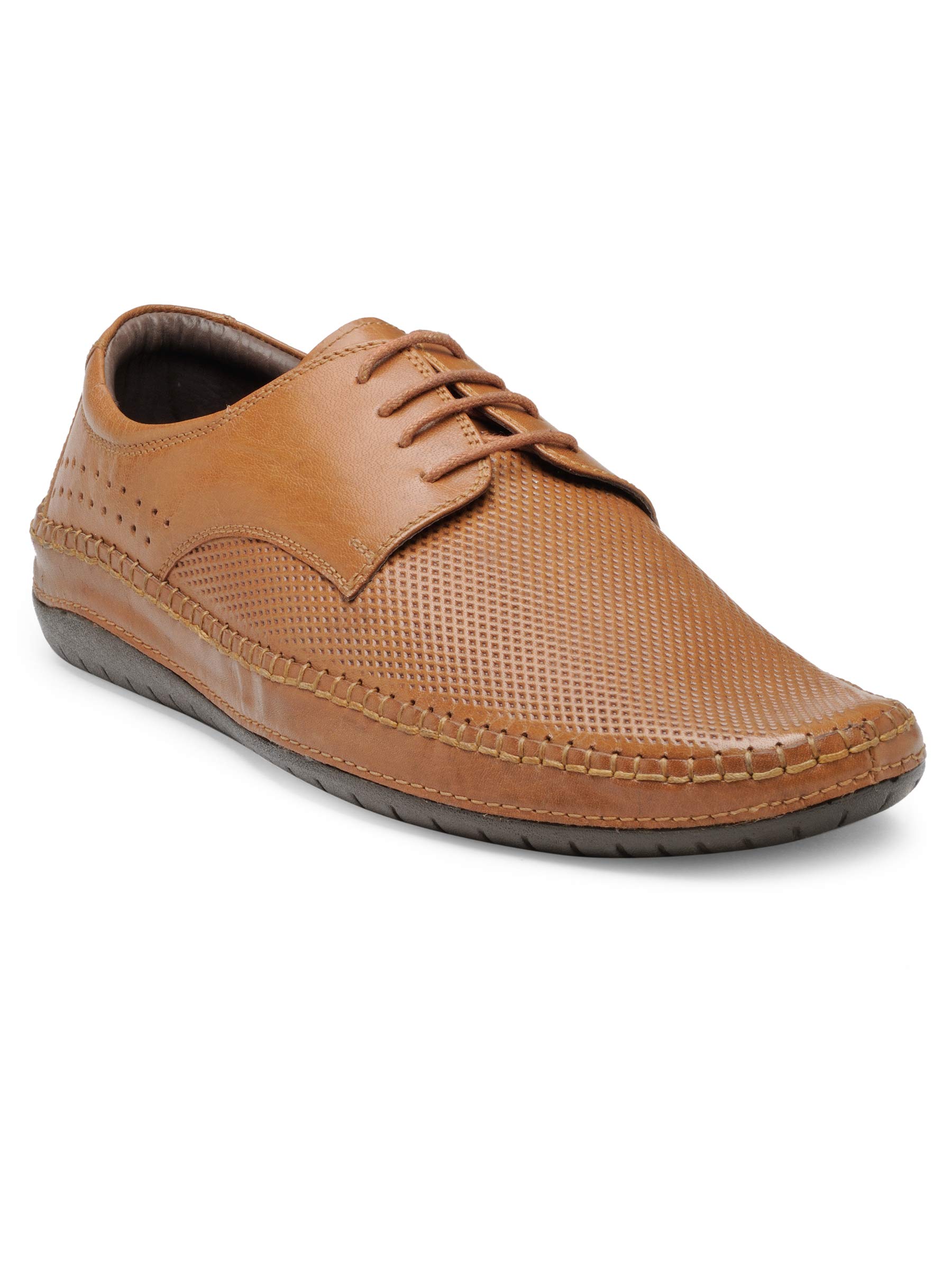 Franco Leone Tan Men's Formal Shoes
