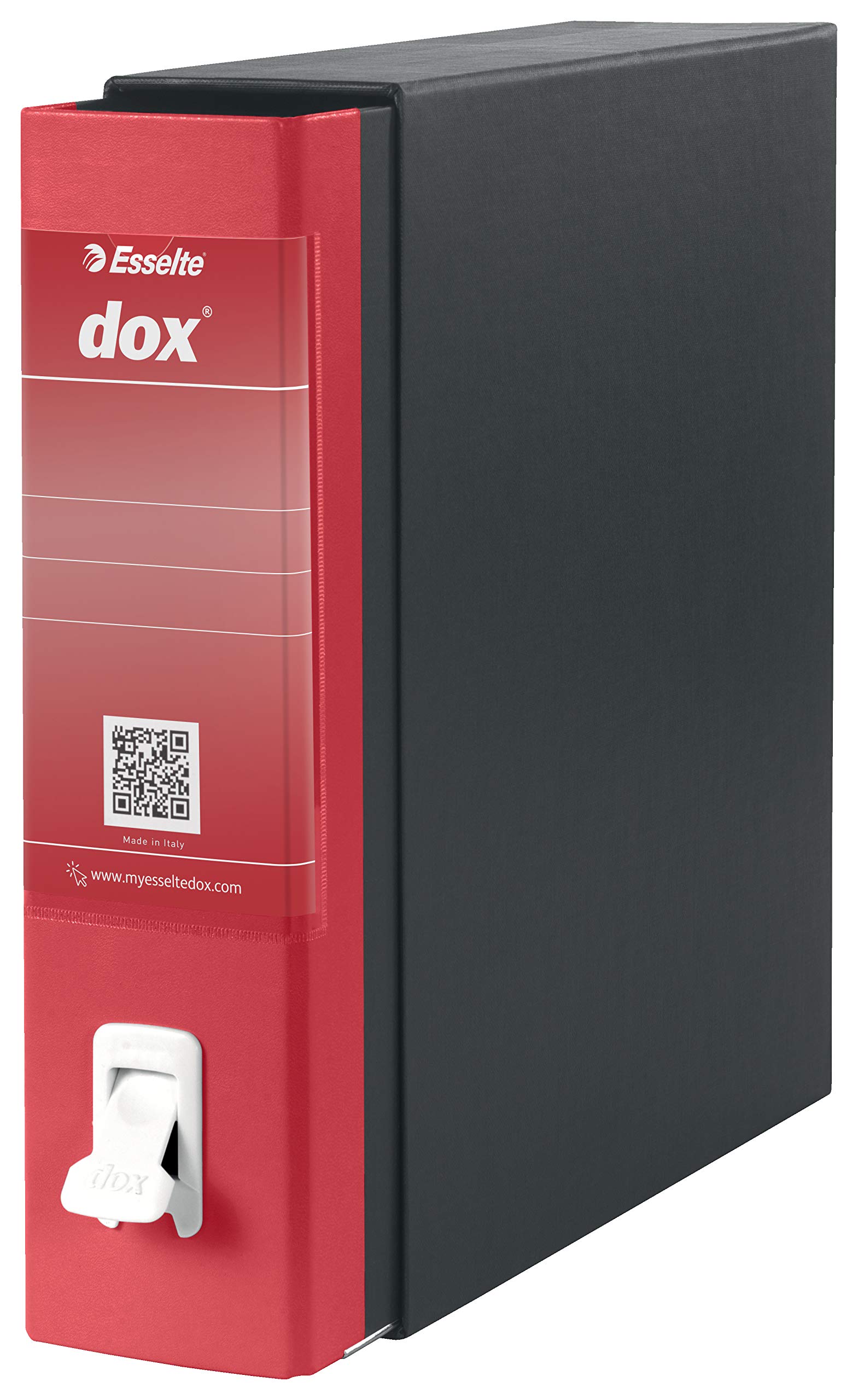Esselte TriDox Classic, Dox2 Confezione da 3 Raccoglitori con Meccanismo a Leva in Formato Protocollo, 8,5 cm x 35,2 cm x 28,8 cm, Blu, Rosso e Verde