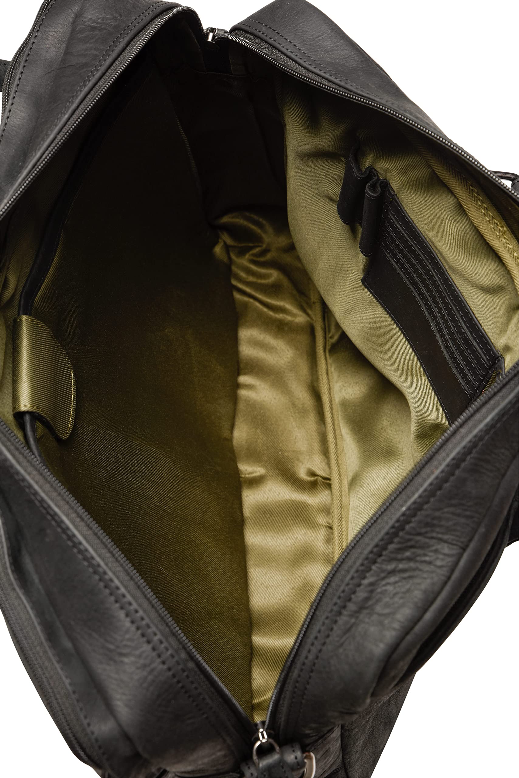 LEABAGS Leder Aktentasche Herren & Damen I Echtleder Laptoptasche bis 16 Zoll I Umhängetasche mit Schultergurt I Schultertasche I Messenger Bag I Arbeitstasche I Lehrertasche