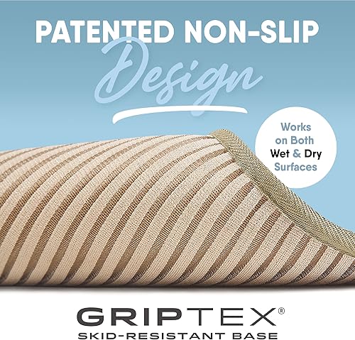 Miniatura 5 de MICRODRY - SoftLux - Tapetes de baño de espuma viscoelástica con infusión de carbón para baño, tapete de baño absorbente, alfombras de baño con base