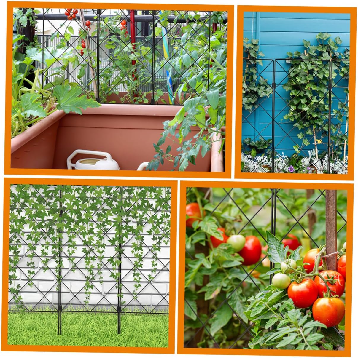 2pcs Garden Trellis Support for Climbing Plants Plant Cages for Tomatoes Vines and Flowers Garden Supplies for Use