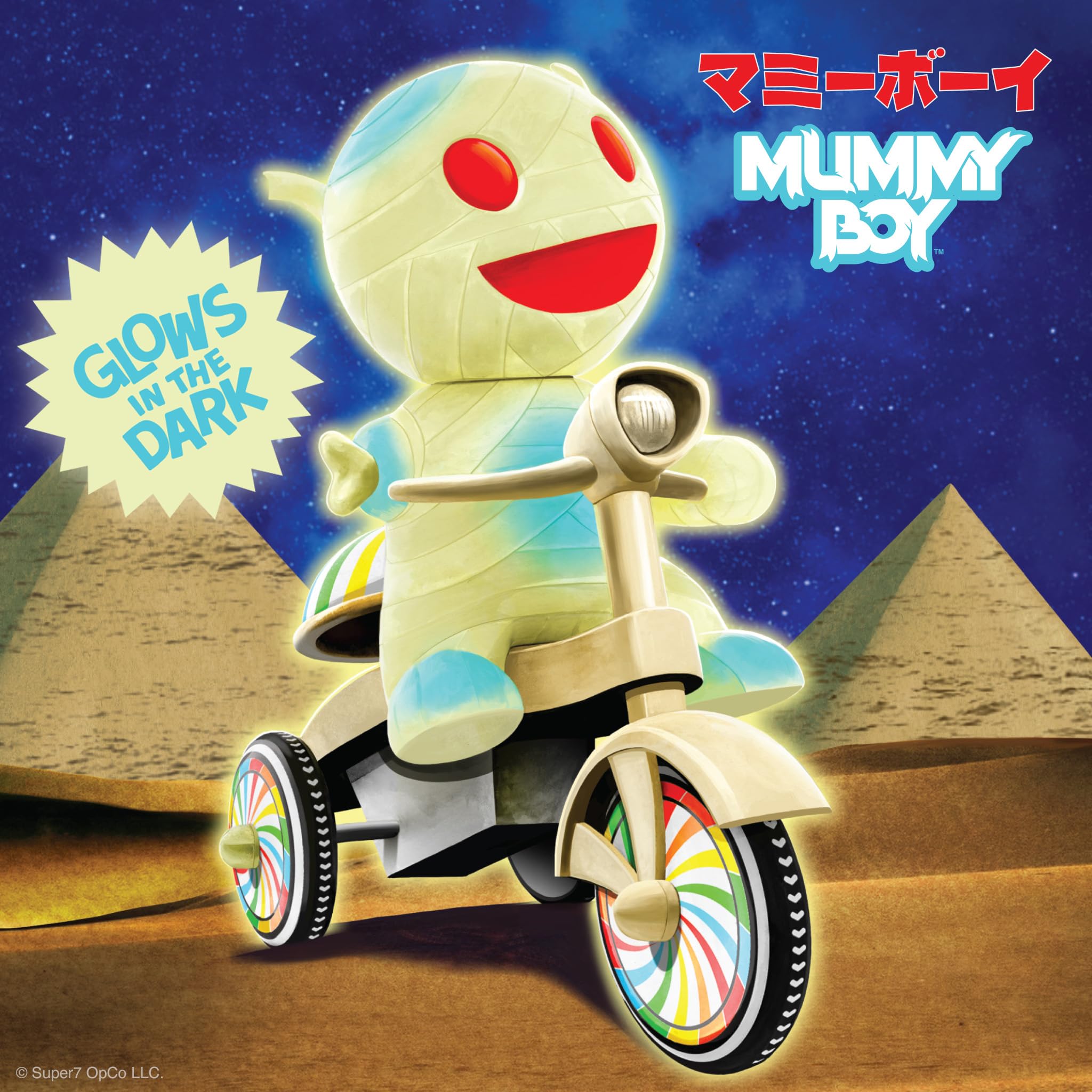 Amazon.com: Super7 Super Cycles Mummy Boy with Glow in the Dark