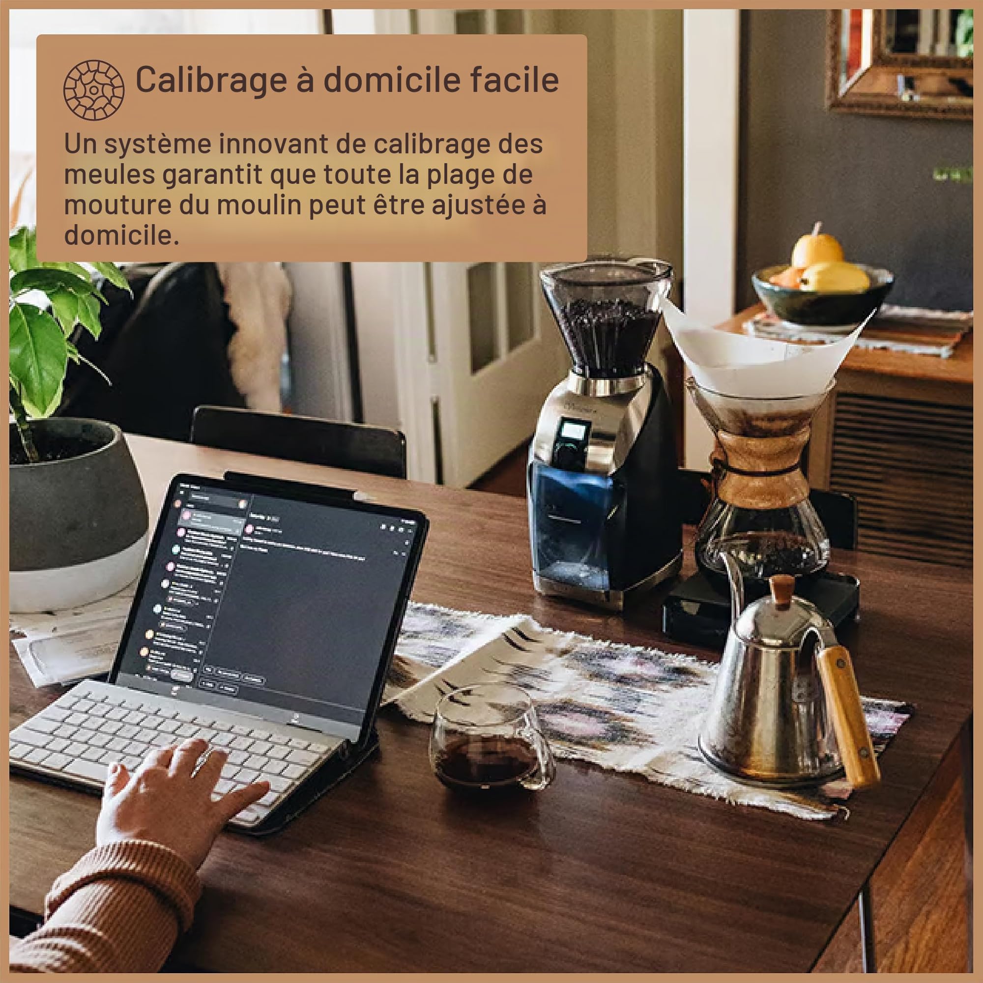 Baratza | Moulin à café électronique - Virtuoso+ | Couleur/Finition : Argent/Noir