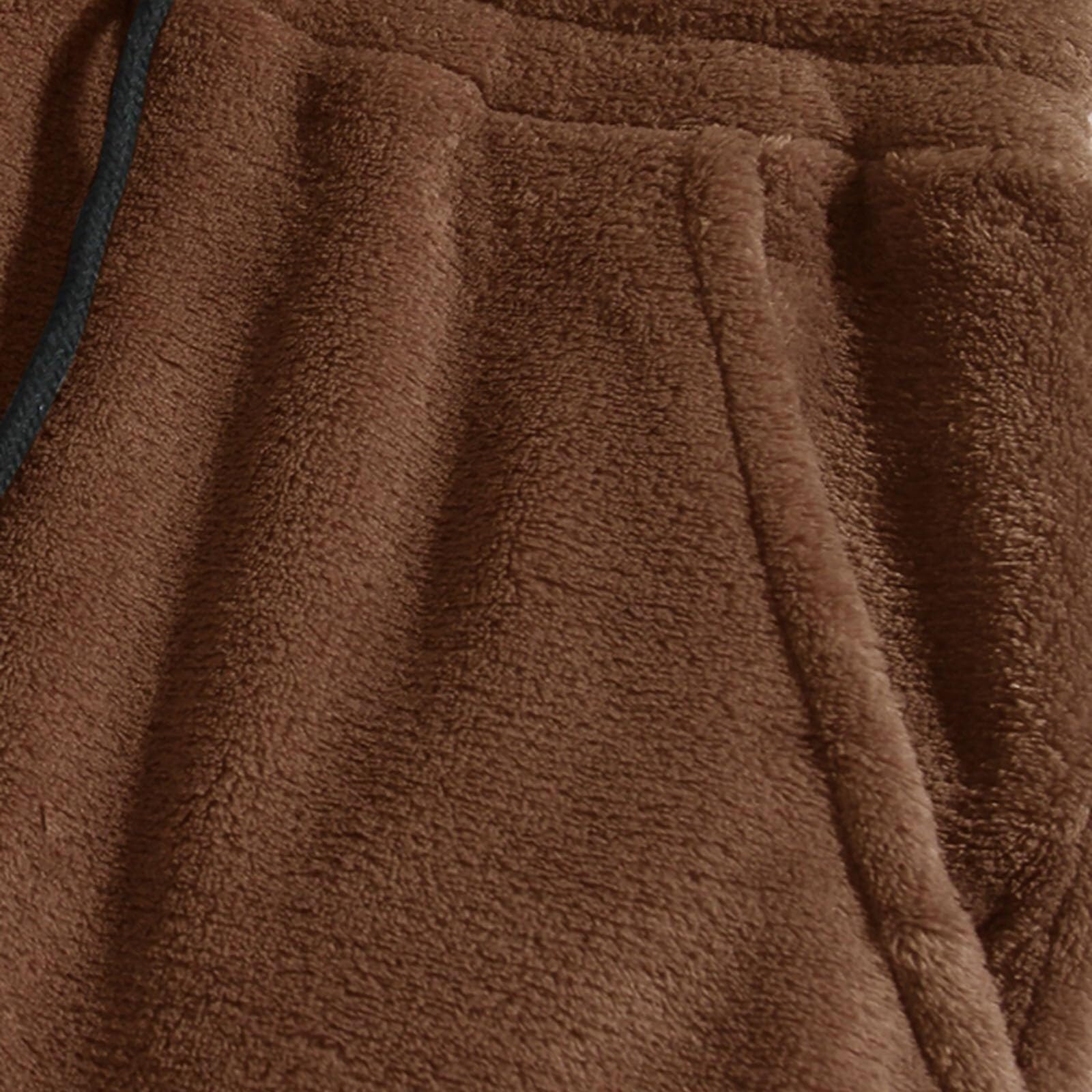 Conjunto de Pijama de Forro Polar for Hombre Pijama Suave con Capucha,pantalón de chándal, Conjunto de Sudadera de Manga Larga y pantalón Corto for Dormir, Ropa de Estar por casa