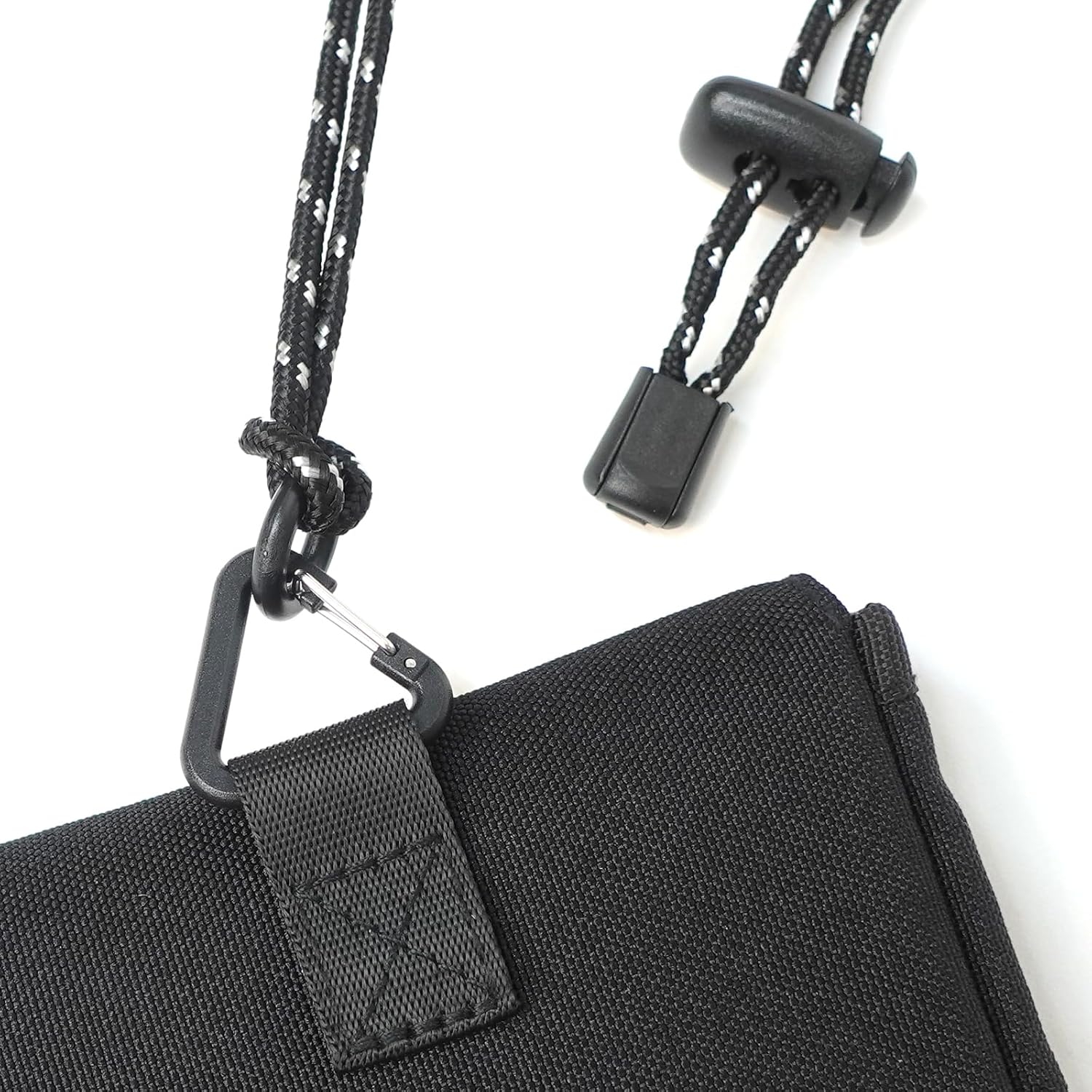 Sierra Designs 20969366 Pouch, Neck Pouch, Mobile Case, Smartphone Storage, Compact, Cordura, Simple, Black, Black, One Size