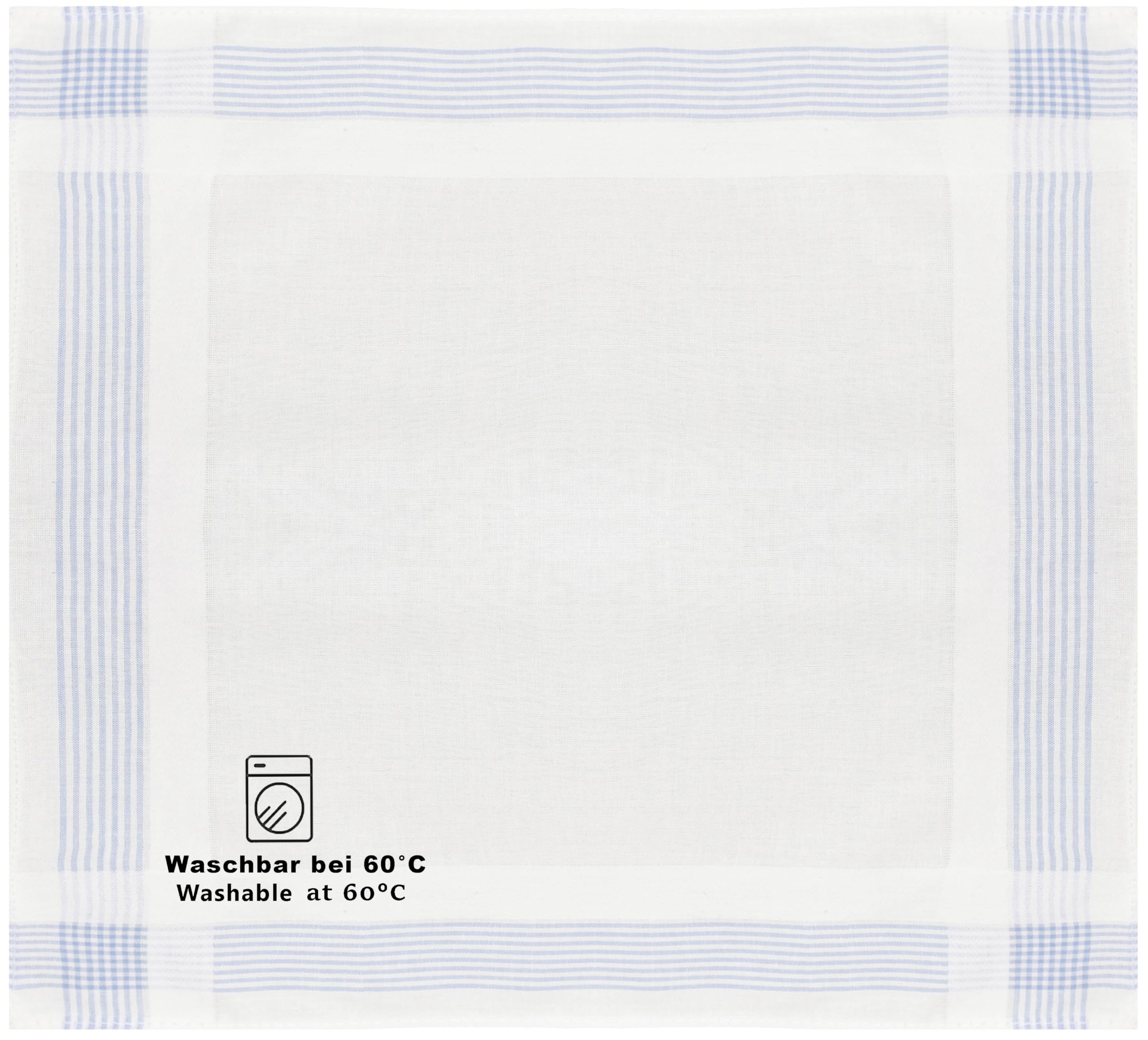 Lot De 12 Mouchoirs Pour Femme "Paloma 1" 30 X 30 Cm 100% Coton De Betz