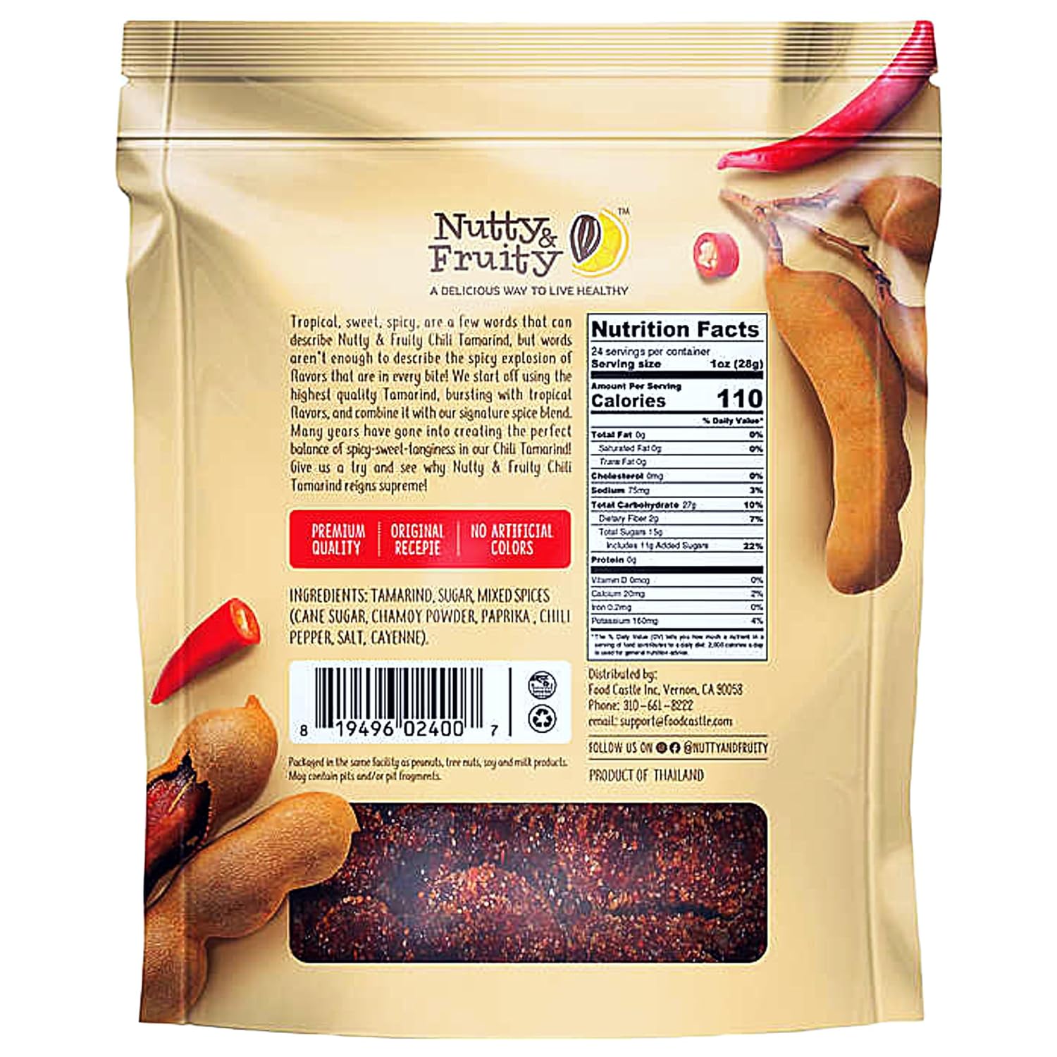 Tamarind Candy, Chili Tamarind Bites or Dried Fruit Snacks, Chili Mango | Every Order is Elegantly Packaged in a Signature BETRULIGHT Branded Box (24 OZ, Spicy Tamarind)