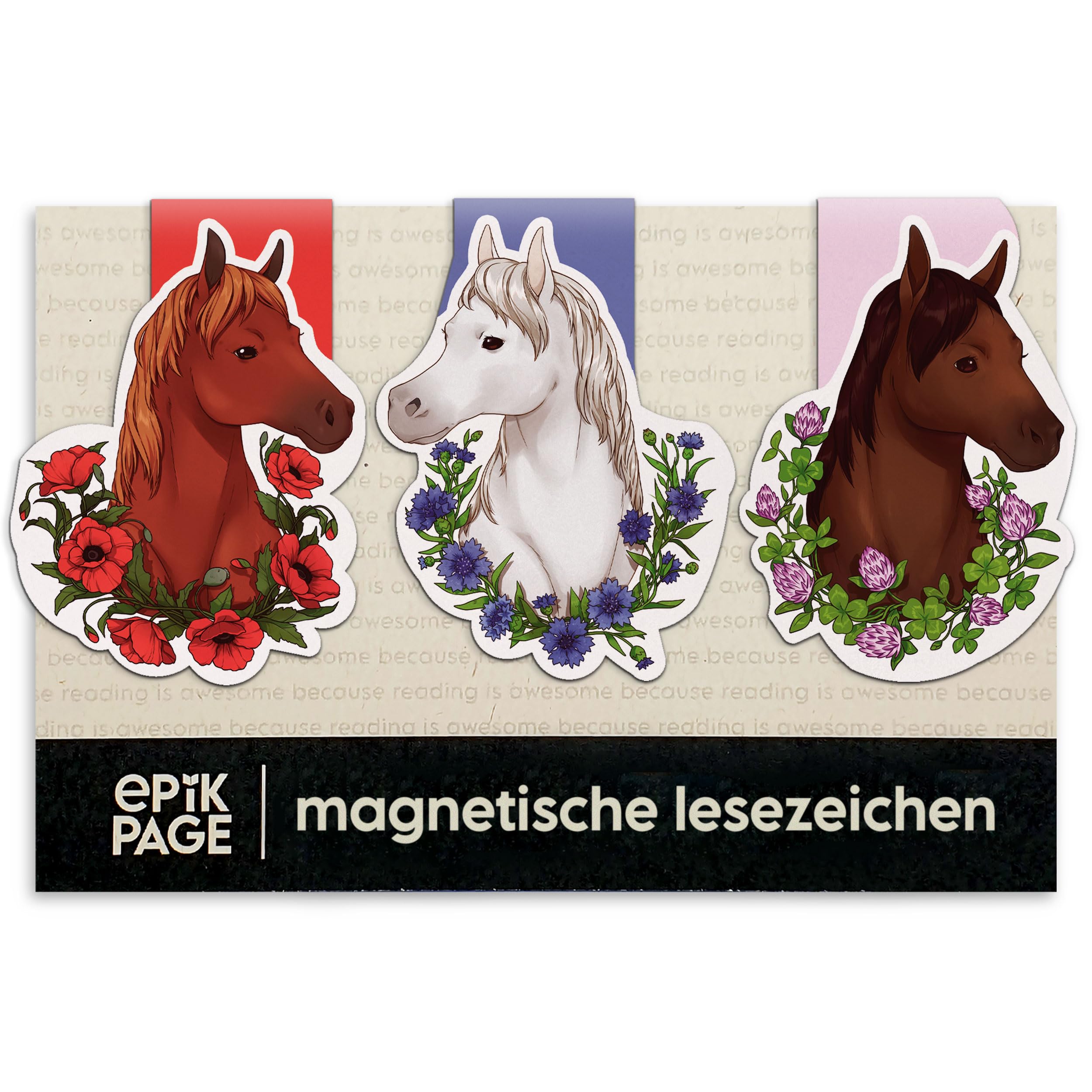Cosas De Caballos Marcapáginas Magnéticos Caballos - Pack De 6 Unidades Regalos Por Menos De 5 Euros