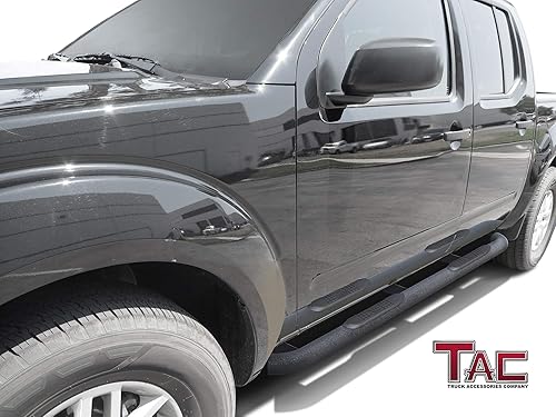 Miniatura 2 de TAC Estribos laterales para Nissan Frontier Crew Cab 2005-2024  Suzuki Equator Crew Cab 2005-2012 Pastilla de camioneta de 3 pulgadas, barras