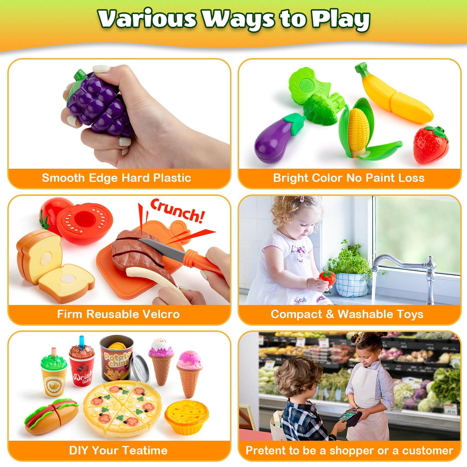 Caja Registradora Juguetes Frutas Y Verduras De Juguete Kids House