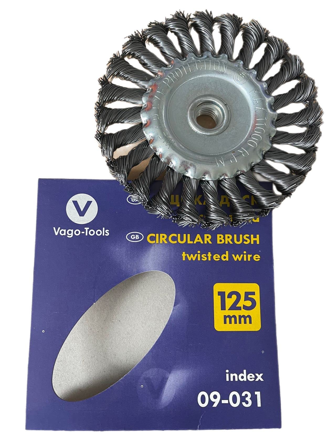 Szczotki do szyb Szczotki do warkoczy 125 mm Szczotki plecione Szczotki druciane VaGo 24 sztuki