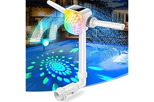 Adjustable Pool Fountain with Solar Sprinkler for Enhanced Poolside Ambiance