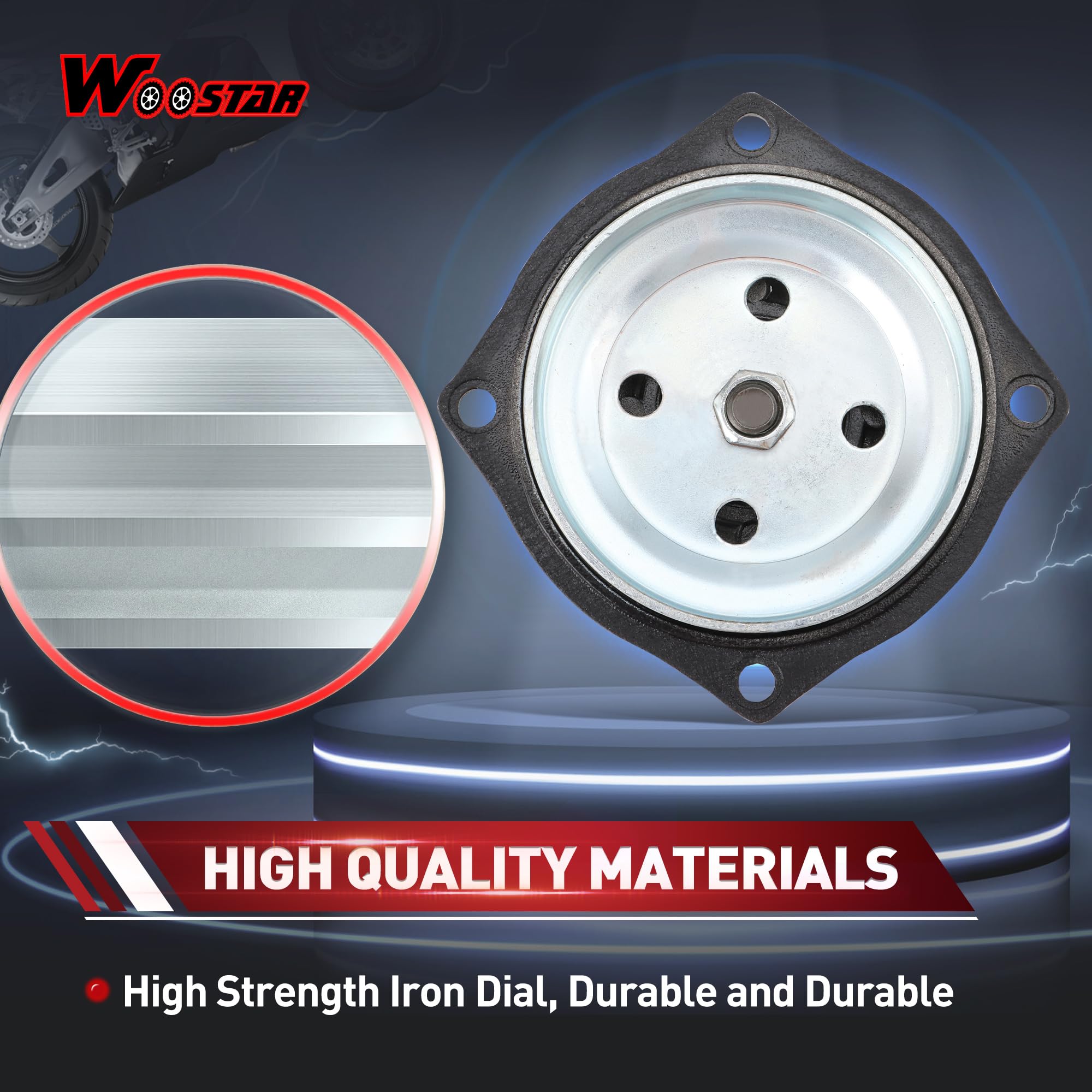 WOOSTAR Heavy Duty 7 Dientes Caja de Cambios Embrague Moto Reemplazo para 2 Tiempos 47cc 49cc Minimoto Pocket Bike ATV 4 Wheeler Go Kart Scooter