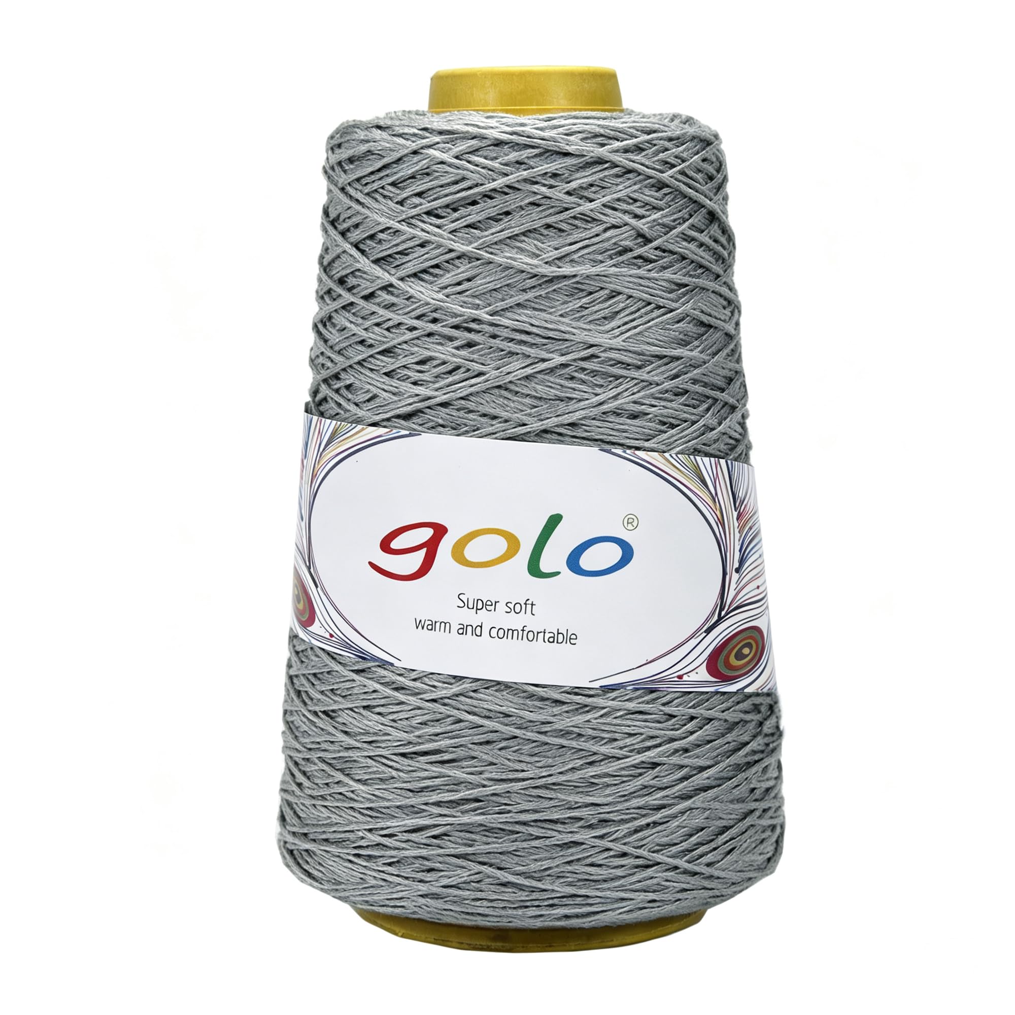 golo Dishcloth Cotton Yarn Cone, 250g 500m, 100% Cotton Yarn for Crochet, Knitting and Weaving — image 1