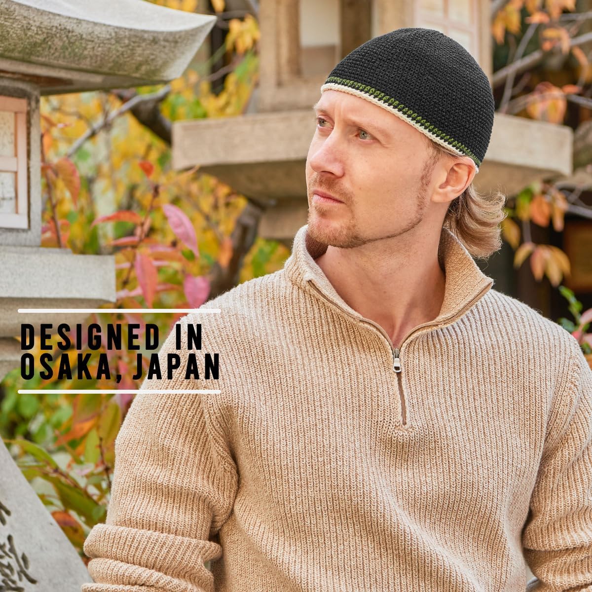 CHARM Mens Cotton Skull Cap Beanie - Knitted Kufi Hat Tight Elastic Japanese Skullcap - Image 5