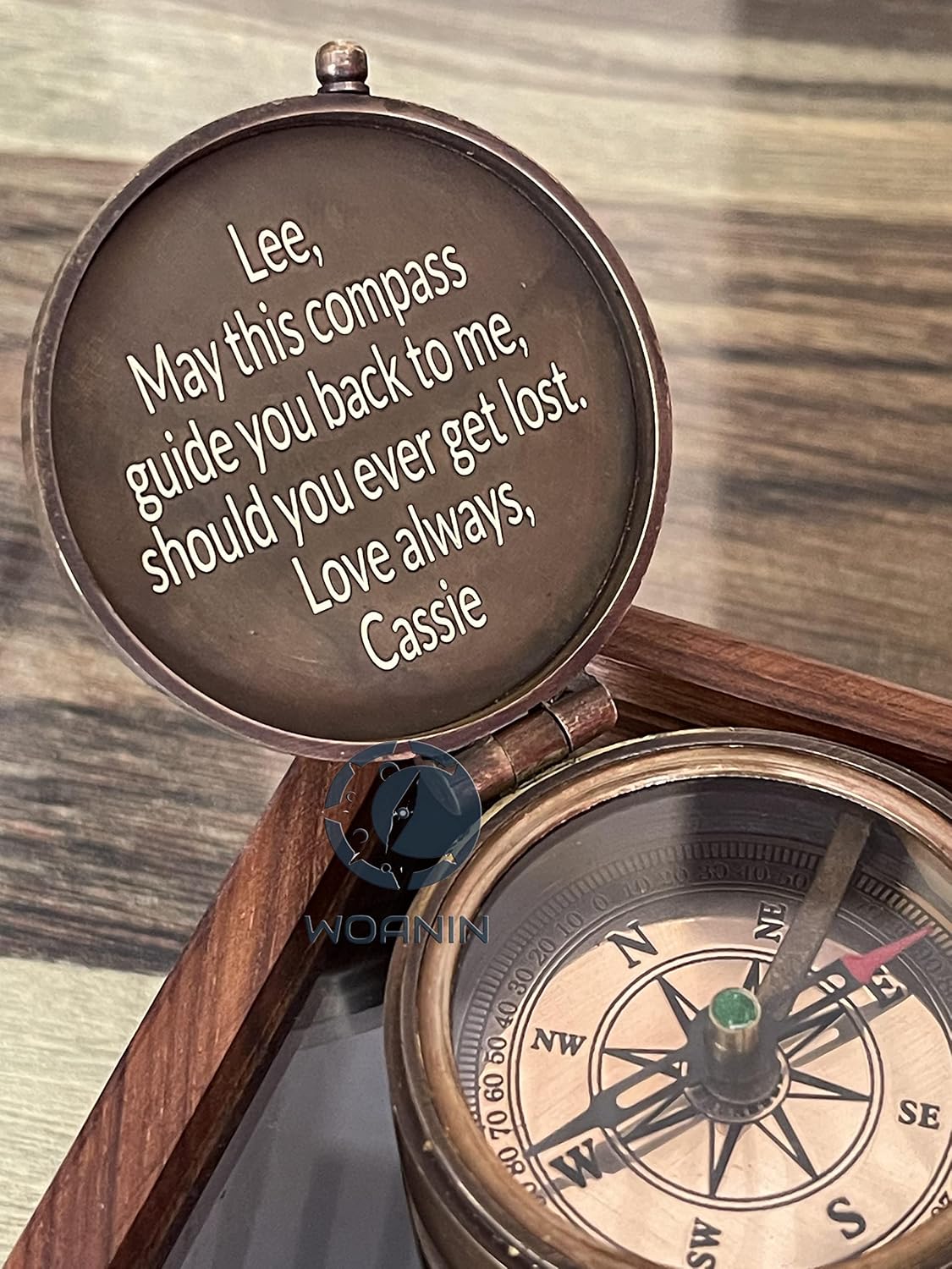 Brass Compass Gift to My Son/to Our Son/Nautical Gift for Son from Dad/Gift to Son from Mom A Perfect and Unique Gift with Leather Case