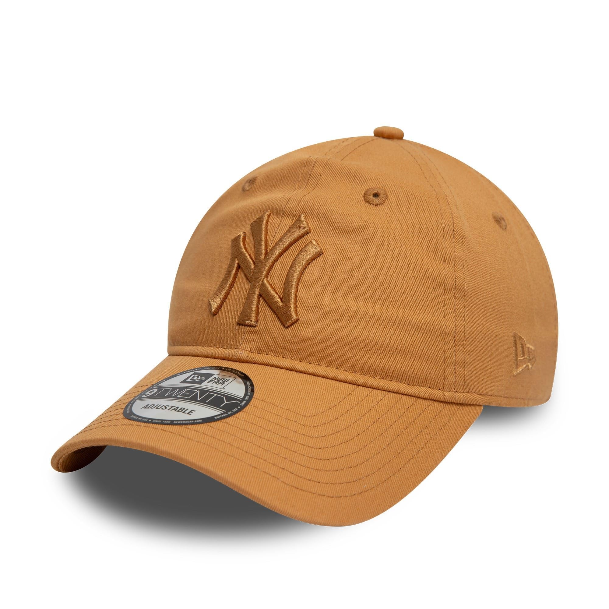 New Era New York Yankees Cap Accessory hat for Fans Adjustable 9Twenty 920 Team Logo Tonal NY Beige — image 1