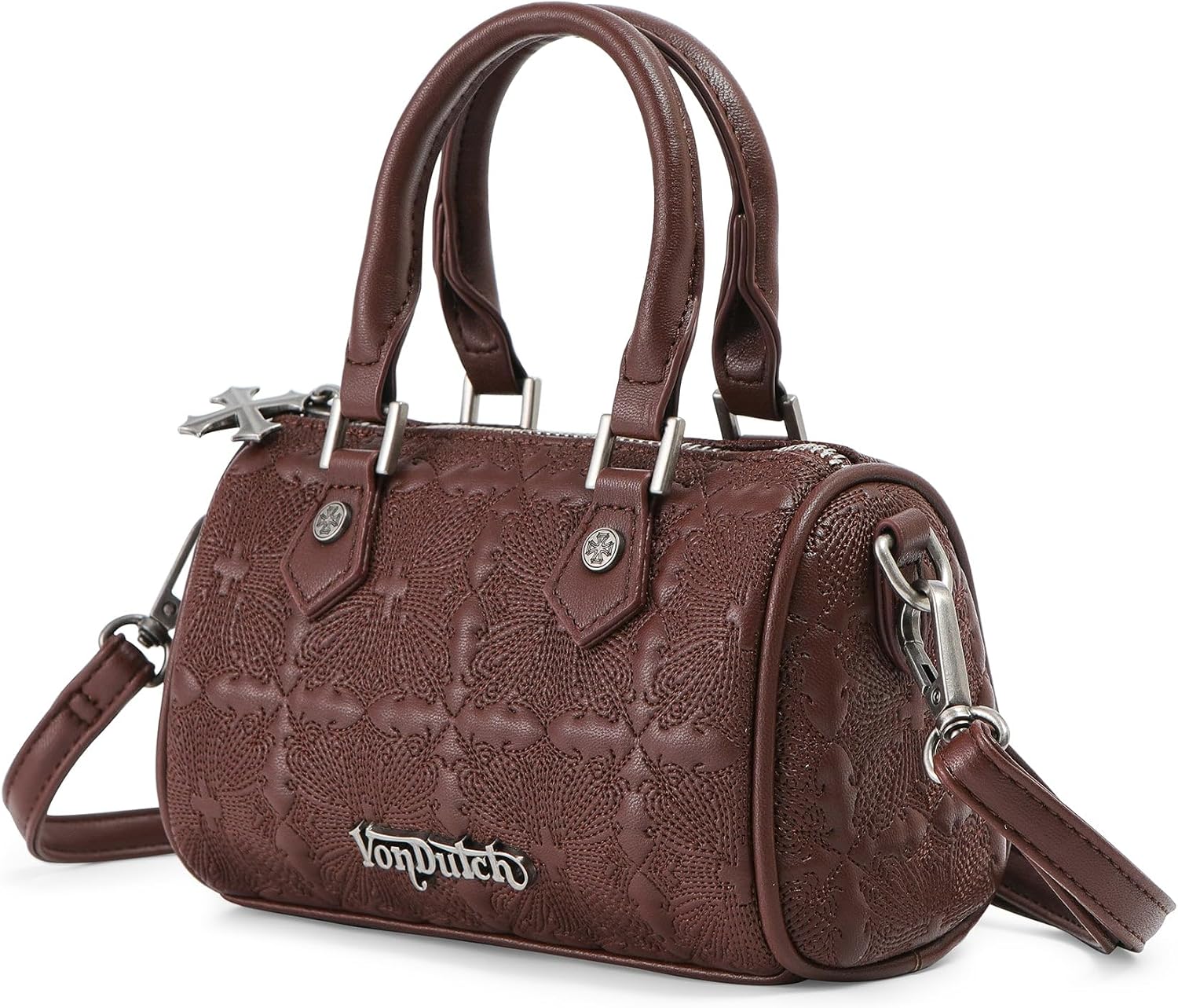 Von Dutch Womens Hanna Hand Bag – Stylish Handbag with Adjustable Strap, Spacious Interior, and Iconic Logo Design