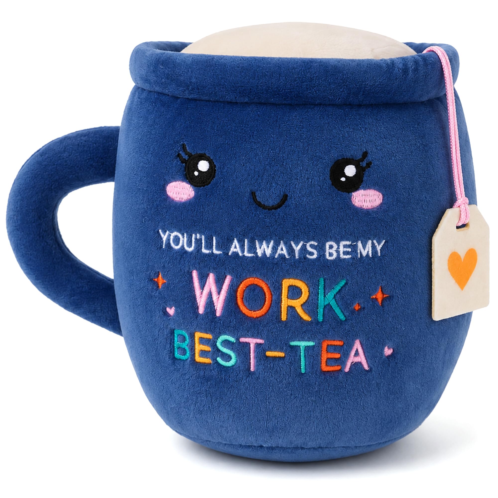 CozDazz Work Bestie ifts Plush Toy, Funny Mug Stuffed Animal Gift