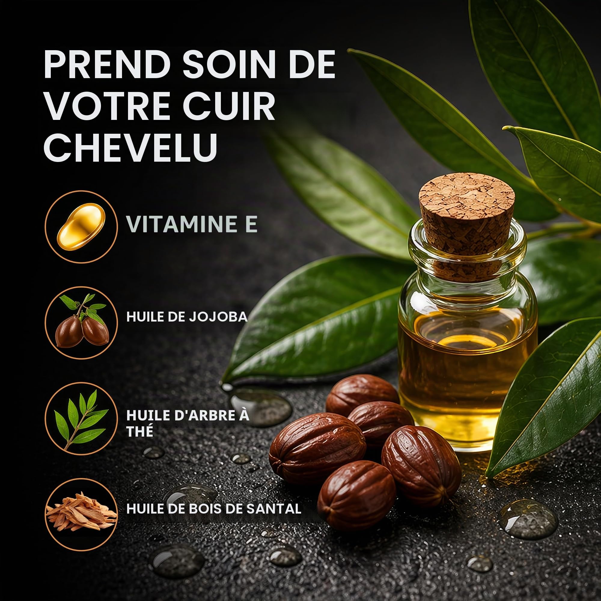 2.0 | Soin matifiant anti-brillance | Crème nourrissante contre la calvitie | Hydratant cuir chevelu | Idéal pour la pigmentation SMP (74 g)