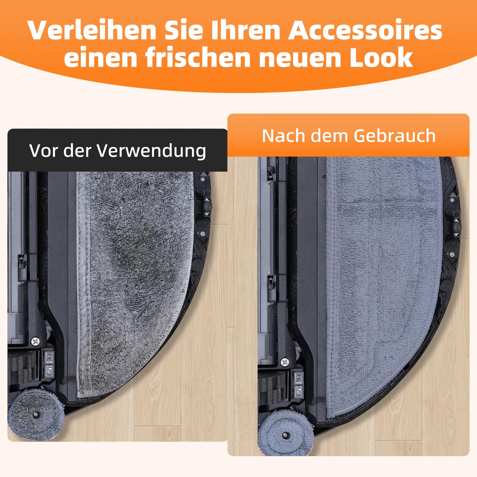 S8 MaxV Ultra Wasserfilter Wartungsbürste Reinigungsbürste und Mop Schrubber Zubehör Kompatibel mit Roborock S8 MaxV Ultra Saugroboter All-in-One-Dock Reinigungs-Tankfilter