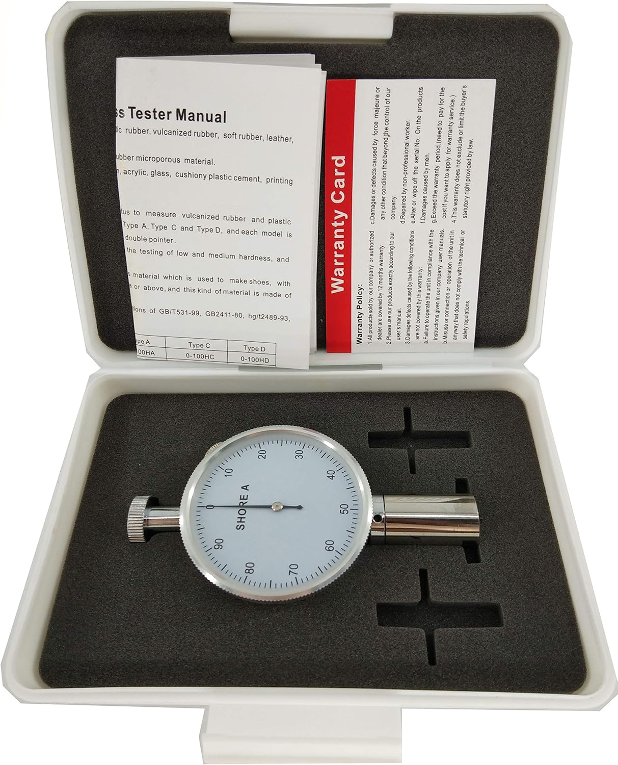 Shore A Durometer Hardness Tester meter Penetrometer Sclerometer with Portable single needle shore hardness tester test gauge