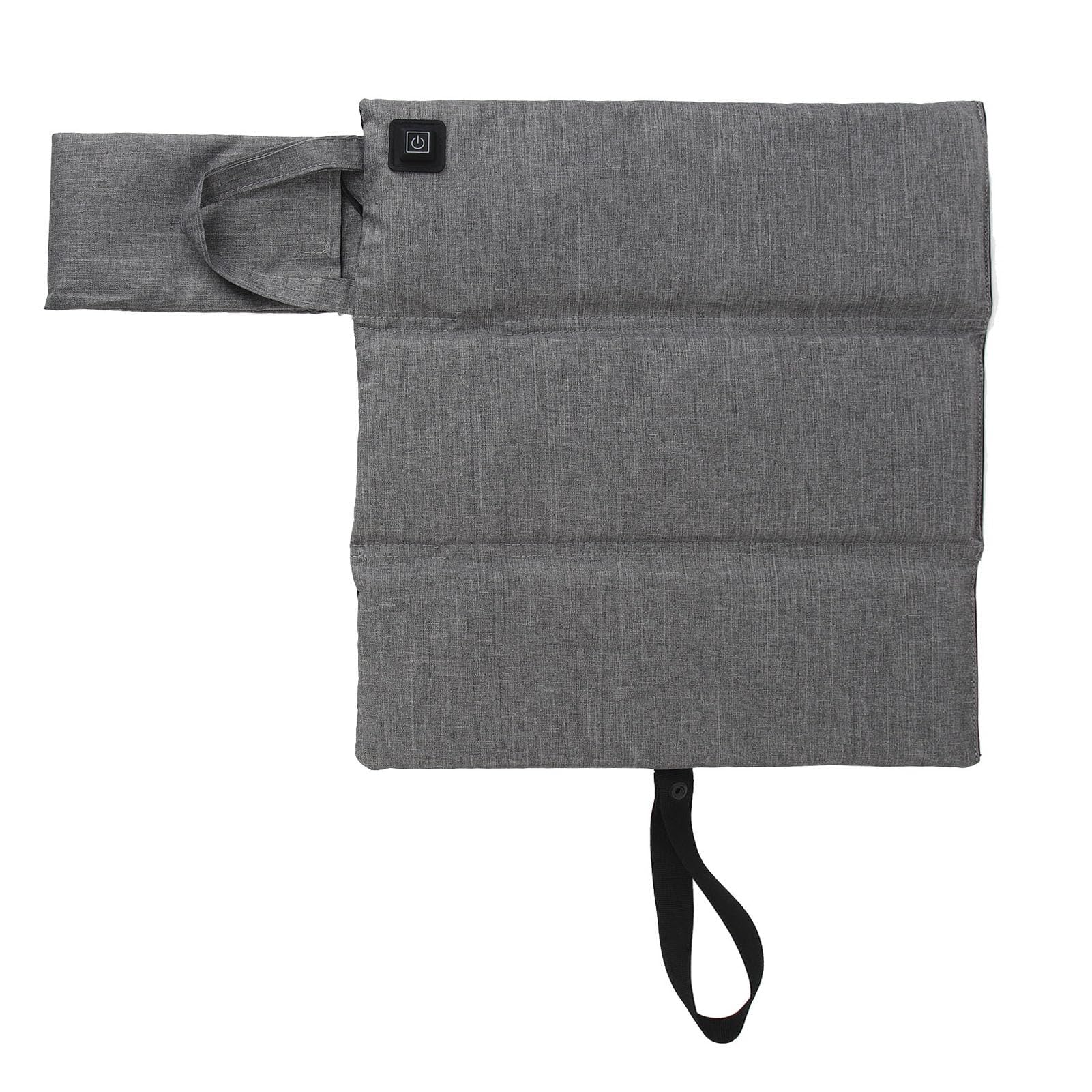 Tragbares Beheiztes Sitzkissen, Einstellbare Temperatur, Faltbares USB-Heizsitzkissen, Mattiertes Hellgrau f¨¹r Stadioncamping, Outdoor, Sporterevents, Picknicks, Live Konzerte