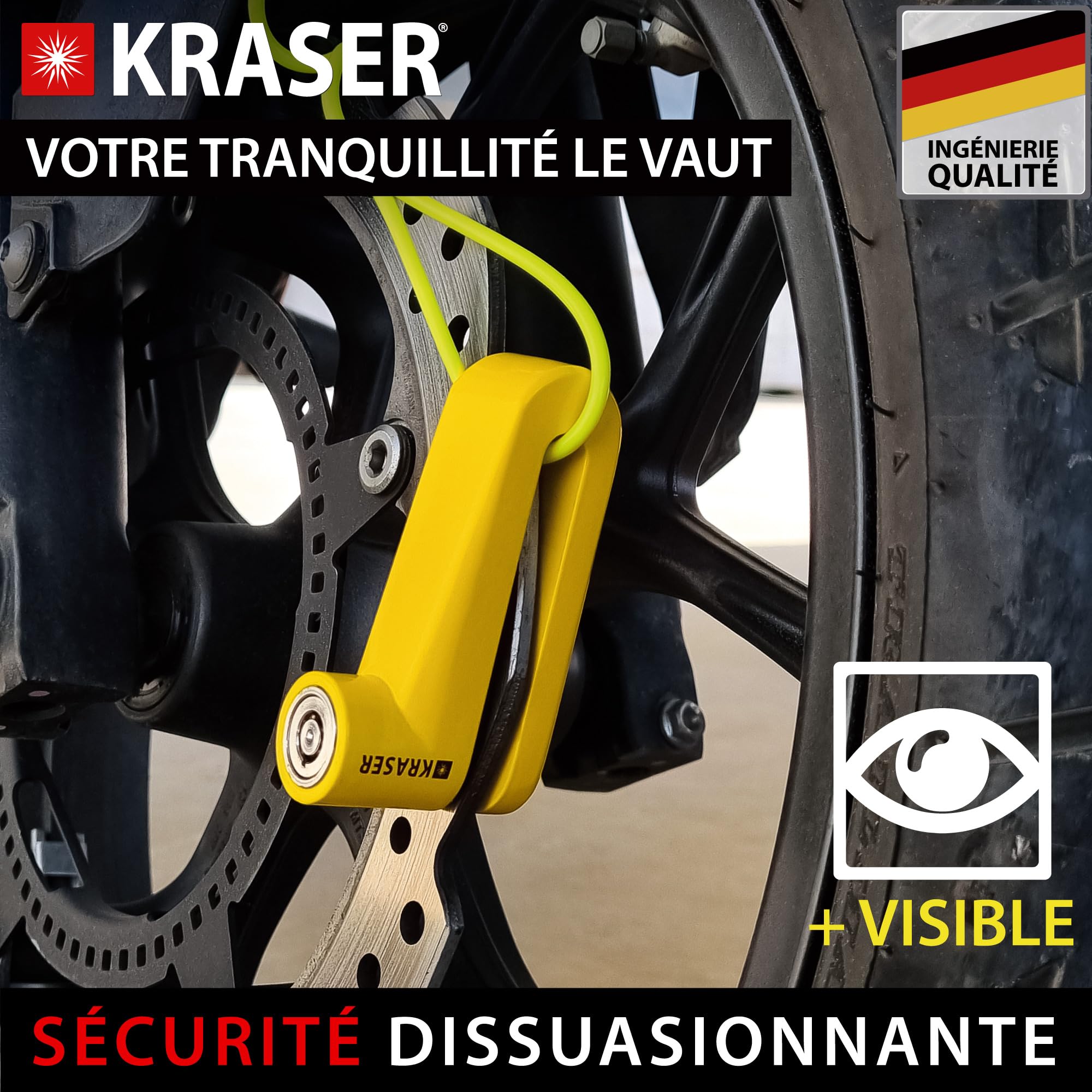 Bloc De Frein De Moto, Verrouillage De Vélo De Moto, Bloc De