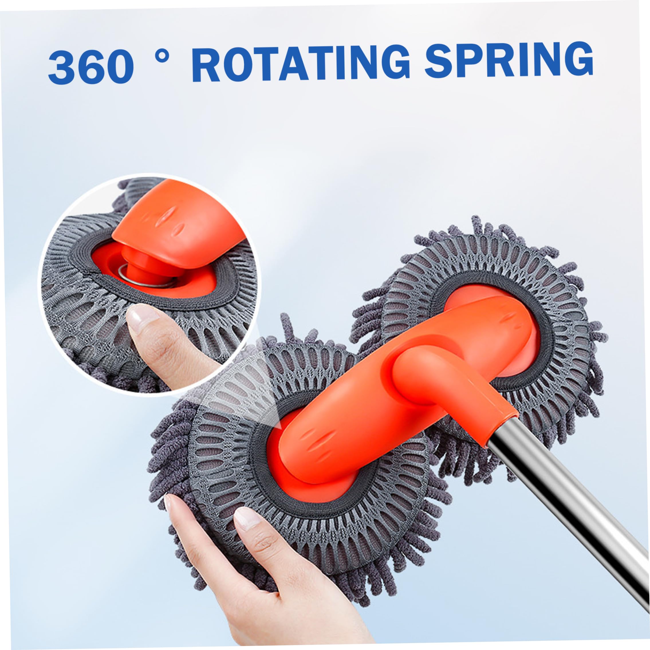 Balai de lavage de voiture, brosse lavage voiture télescopique, double tête en Chenille, outil nettoyage sans rayures pour véhicules, 20 à 45 pouces