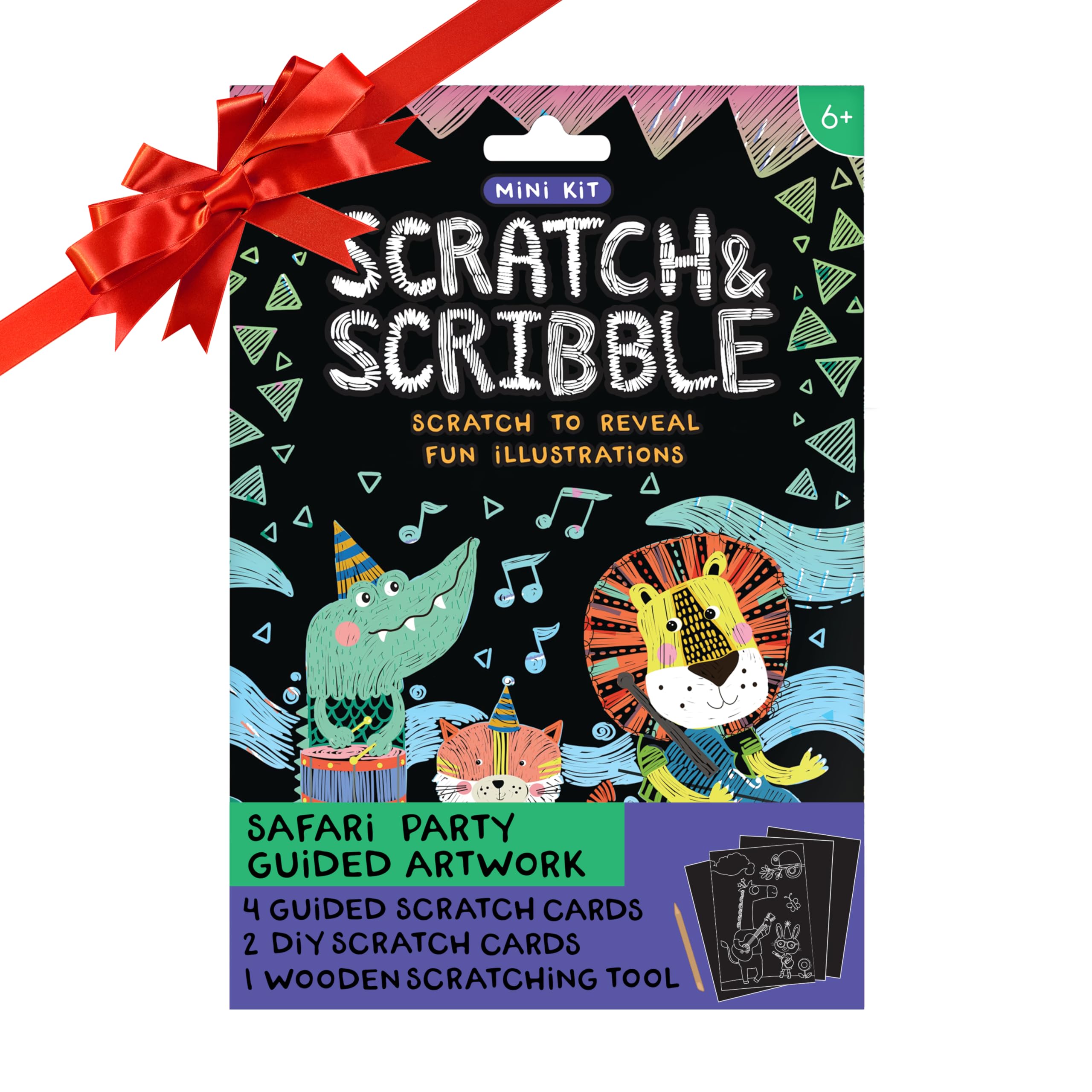 Snapklik.com : Ooly Mini Scratch & Scribble Art Kit - 6 Card Rainbow Scratch Art Set Gifts For Kids