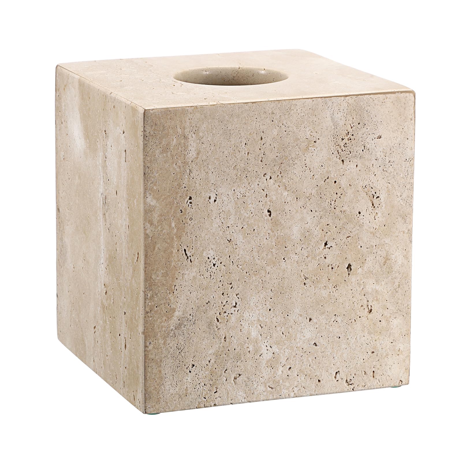 SUMNACON Travertino Tissue Box Cover Square,Tissues Cube Box per la casa;
