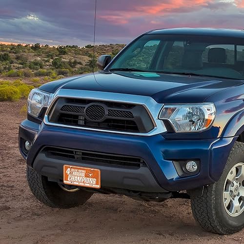 Miniatura 250 de NCAA etiqueta de metal para auto, negro